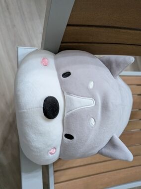 Plush Dog Stuffed Animal Toy - Gray